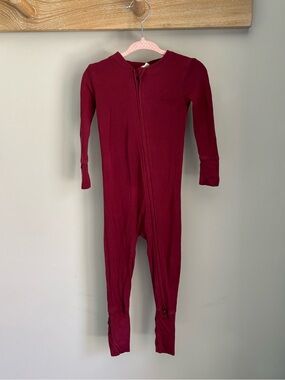 Kate Quinn long sleeve convertible zippy pj, pomegranate seed, modal